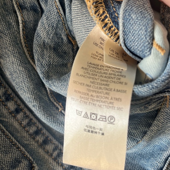 Anthropologie Pilcro The Lex Denim Jean Overalls Camo Animal size 25 women’s - Picture 10 of 12